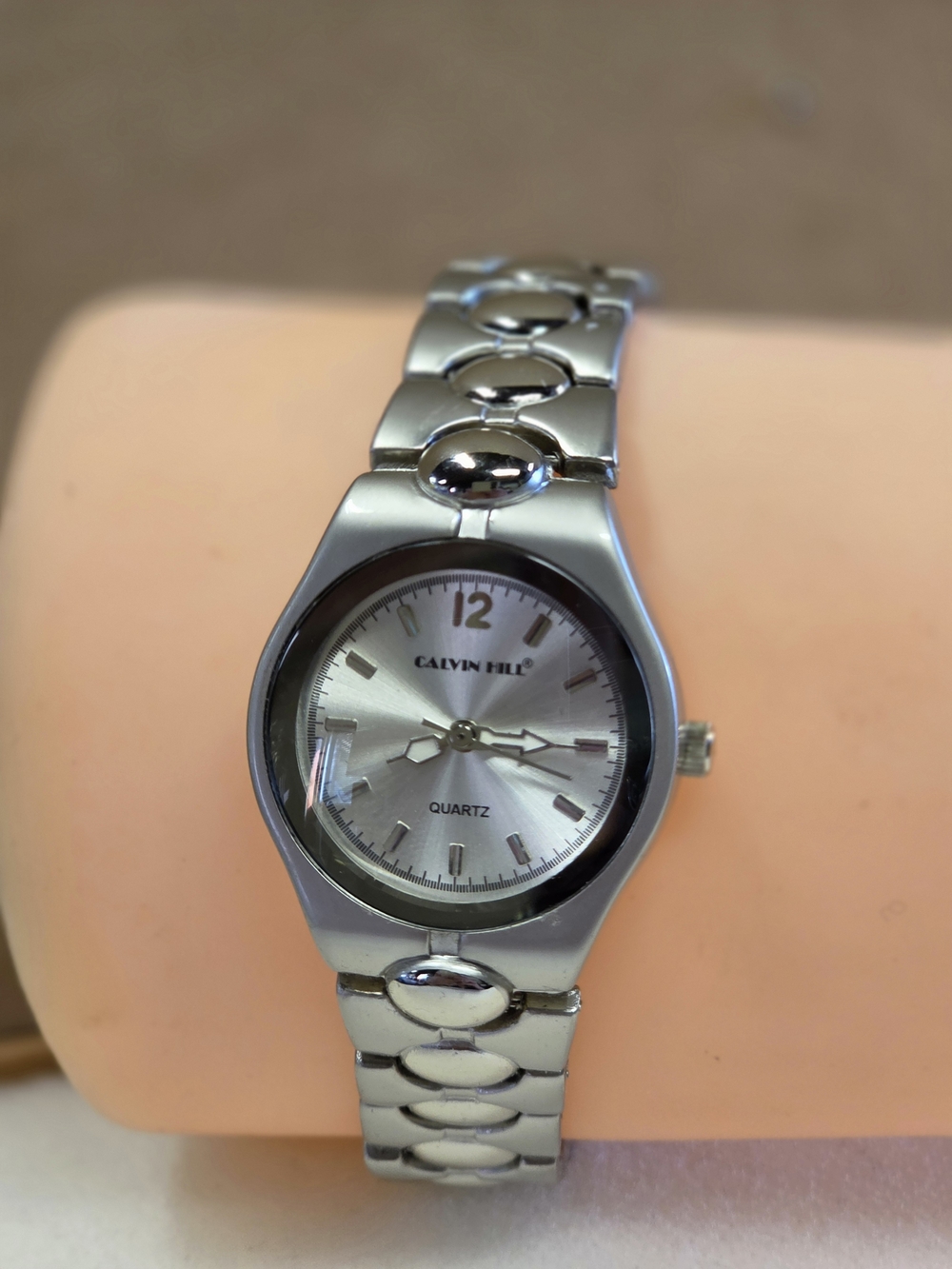 Calvin Hill Silver-Tone Women's Quartz Watch